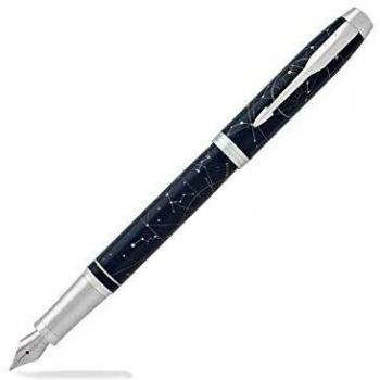 PARKER IM Fountain PenMidnight Astral, Chrome trims, fine Nib - Giftbox