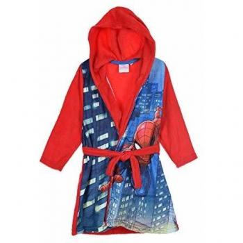 Spiderman Marvel Night Hero - Albornoz con capucha para niños