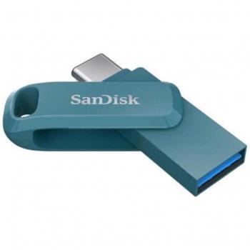 SanDisk Ultra Dual Drive Go 256 GB USB 3.2 Gen 1 Type-C / USB-A Color Azul Navagio Bay