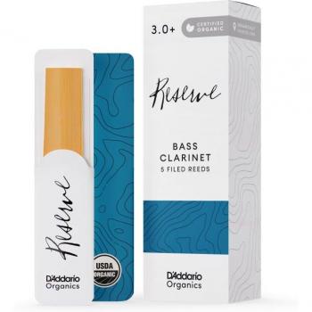 D'Addario Rico Organic Reserve Bass Clarinet Reeds Strength 3+