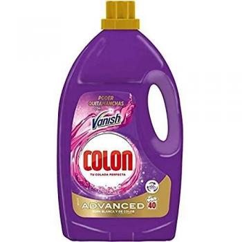 Colon Vanish Advanced - Detergente para Lavadora con Quitamanchas, adecuado para Ropa Blanca y de Color, Formato Gel, hasta 40 Dosis