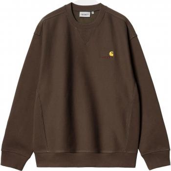 Carhartt WIP Men's American Script Sweatshirt - Buckeye Brown - XL