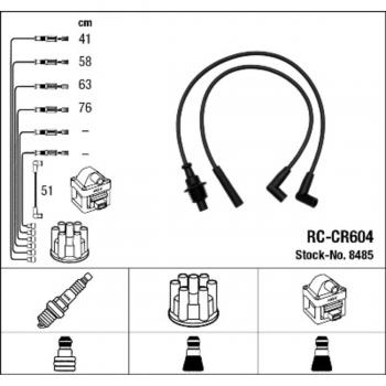 Juego de cables de encendido NGK 8485 - Alta calidad, rendimiento óptimo