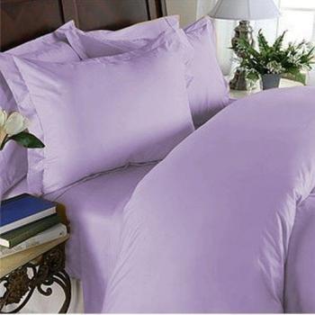 British elección de lino algodón egipcio 600-thread-count satén funda de edredón & pillowcoase., Lavender Solid, UK King