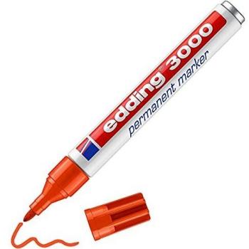 Marqueur permanent edding 3000, 2–3 mm orange