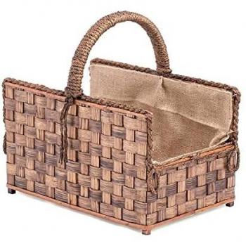 Orework 374183 Cesto Leña Abierto con Asa, 53x35x30 cm