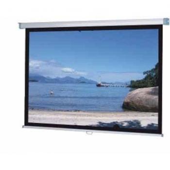 Pantalla de Proyección Rollo WS-P Clásica 16:9, 200x117cm, Ganancia 1.0, Acabado Mate Blanco