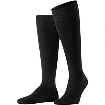 Falke Energizing Cotton Knee-High Socks for Men - Black Size 11.5-12.5