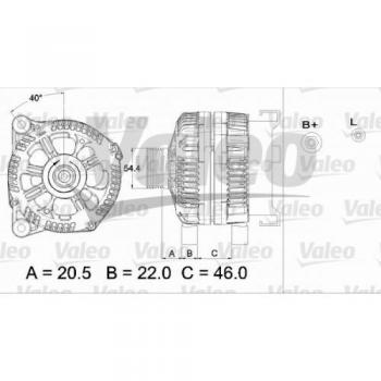 Alternador VALEO 437429 de 14V y 150A para Citroën, Fiat, Lancia, Peugeot y Renault