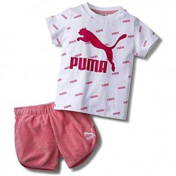 Puma Minicats Prime Set Chándal, Unisex niños, Peony, 86