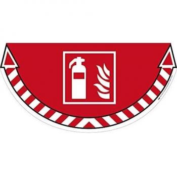 Señalización adhesiva para extintor Fuego en PVC 700x350 mm