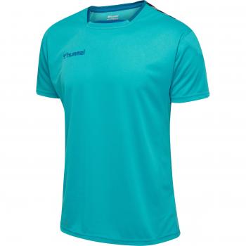 Camiseta de Manga Corta Hummel Authentic Poly para Niños, Color: Bluebird, Talla: 116