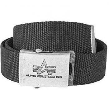 Alpha Industries Heavy Duty Black Web Belt 100906