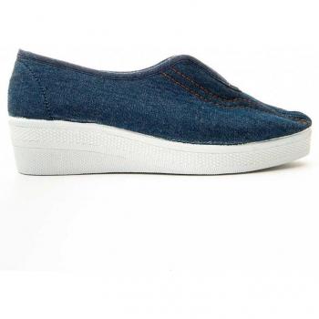 Zapatilla Confortable Para Mujer Northome Inglelast 81269 Azul