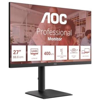 Monitor AOC E4 U27E4CV 27 LED 4K Ultra HD IPS 3840x2160 60Hz Negro