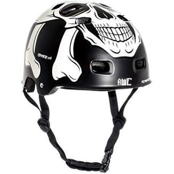 AWE® Meet Your Maker™ BMX Negro 55-59cm del Casco REEMPLAZO Libre de 5 AÑOS del Crash *