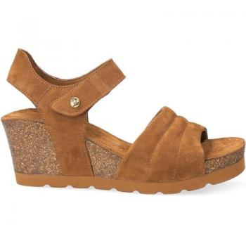 Sandalias de Mujer Panama Jack Modelo Valley B1 Velour Cuero - Bark