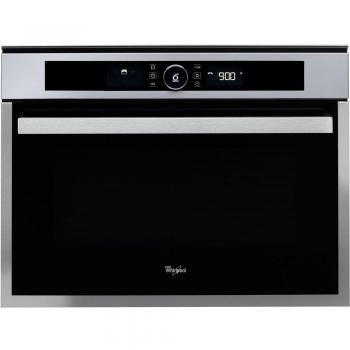 Whirlpool Horno AMW 509/IX, Microondas, Display, Tecnología 3D, Grill, 40L, Negro/INOX