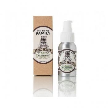 Fijador para Barba Wilderness Mr Bear Family 50ml - Fijador de barba con una fórmula natural, proporciona fijación y control, aroma a madera y especias, ideal para dar forma y mantener la barba en su lugar durante todo