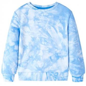 Sudadera Infantil Azul Suave con Manga Larga y Cuello Redondo 140