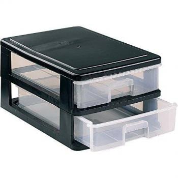 Great Plastic L/2 CAJ. PEQUEÑOS 270x180x135 Negro, Plastico, Neutro, 27x18x13