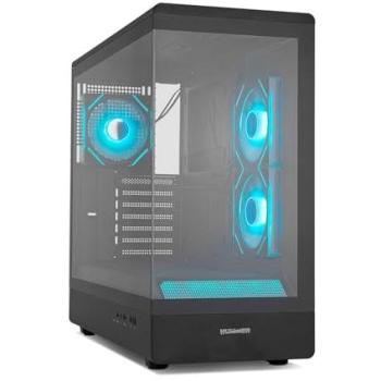 Semitorre Gaming NOX Hummer Signal ARGB Negra ATX/Micro ATX con Cristal Templado y Soporte para 9 Ventiladores