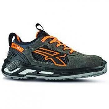 Zapatos de seguridad UPOWER Ryder S1P SRC ESD, Talla 40, Color Antracite/Arancione