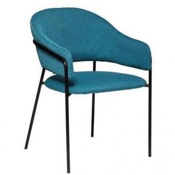 Sillón Siron Azul Pato Atmosphera - Sillón de diseño moderno, color azul pato, tapizado en tela suave, estructura resistente, ideal para completar la decoración del hogar