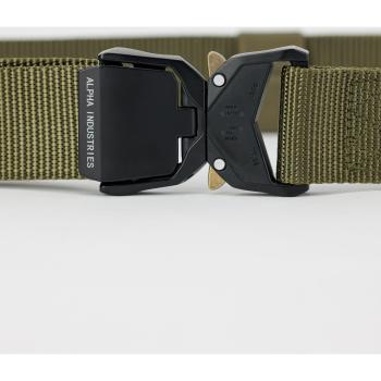 Alpha Industries Olive Utility Belt - Nylon Material, One Size