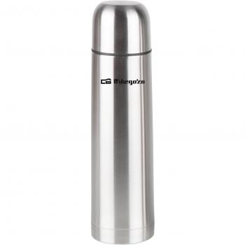 Orbegozo TRL 10060 - Termo de Acero Inoxidable para Líquidos, con Tapón Dosificador, Capacidad de 1 Litro, Conserva Temperatura de Bebidas Frías y Calientes