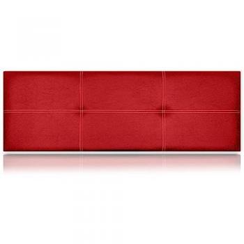 Cabecero Poseidón Tapizado en Polipiel Rojo 145x50cm