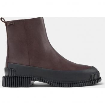 Camper Pix Women's Burgundy Smooth Leather Ankle Boots