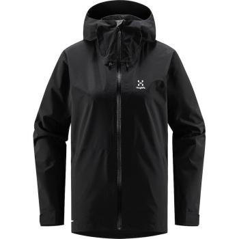 Haglöfs Aria Proof Parka Chaqueta de mujer con capucha color negro tamaño L