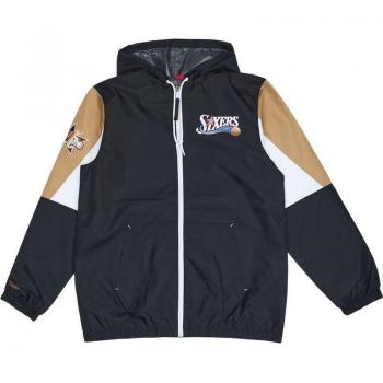 Chaqueta Deportiva para Hombre Mitchell & Ness Philadelphia 76ers Baloncesto Negro XL