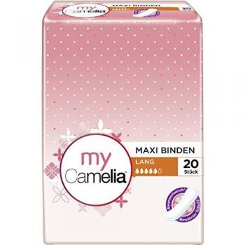 Toallas Sanitarias Maxi Camelia Largas (20 Unidades)