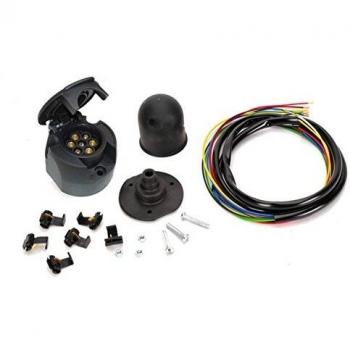 Universal 12 V e-satz remolque 7 pines coche específico Barra de remolque Enganche de remolque con tapa de protección