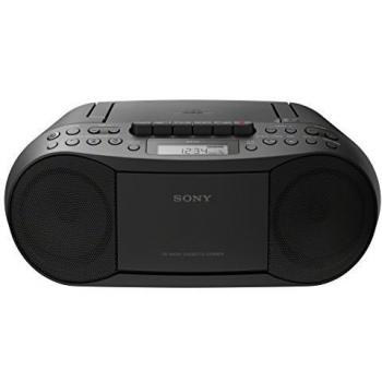 Sony CFDS70B.CEK Classic - Caja de CD y Cinta con Radio, Color Negro