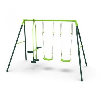Columpio Metal Gingo Masgames MA400203 - Columpio metálico triple, juguetes de verano, fabricado por MASGAMES