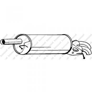Silenciador trasero BOSAL 233-071 para SKODA VW