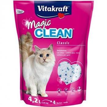 Vitakraft - Arena de silice para Gatos Magic Clean - 1.85 kg