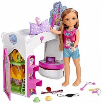 Nancy - Un día en la habitación mágica, Muñeca con playset y accesorios de habitación