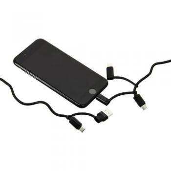 AUTO-T Cargador Universal USB con 5 Cabezas: USB-C, Lightning, Micro-USB + Conector USB Dual USB-C (Ref: 540339)