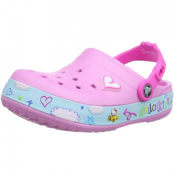 Crocs CBHKPlaneClgEU - Zuecos para niñas, color rosa