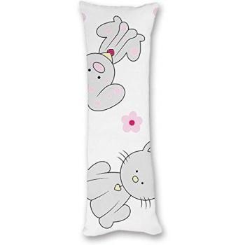 whiangsfoo - perro patrón de gato Anime cuerpo funda de almohada rosa para niños niños niñas 20 X54