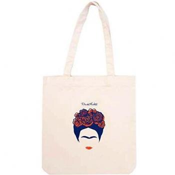 Grupo Erik Bolso tela Frida Kahlo - Bolsa tela / Bolsa compra pegable - Tote bag tela - Producto con licencia oficial