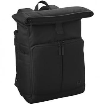 Mochila Wilson Lifestyle Negra - Resistente, Compartimentos amplios, Diseño moderno, Correas ajustables, Ideal para uso diario y actividades deportivas