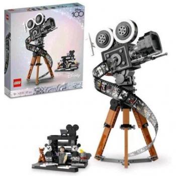 LEGO 43230 Disney Cámara en Homenaje a Walt Disney, Set Conmemorativo del 100º Aniversario Disney para Adultos con Las Minifiguras de Mickey y Minnie Mouse, Bambi y Dumbo