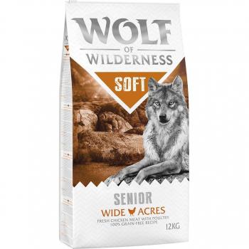 Wolf of Wilderness Senior Soft Wide Acres with Chicken Dry Dog Food - 12kg