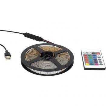 Tira LED RGB de 150 LEDs con control remoto - 5 metros