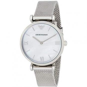 Emporio Armani Women's Two-Hand, Silver Stainless Steel Watch, AR1955